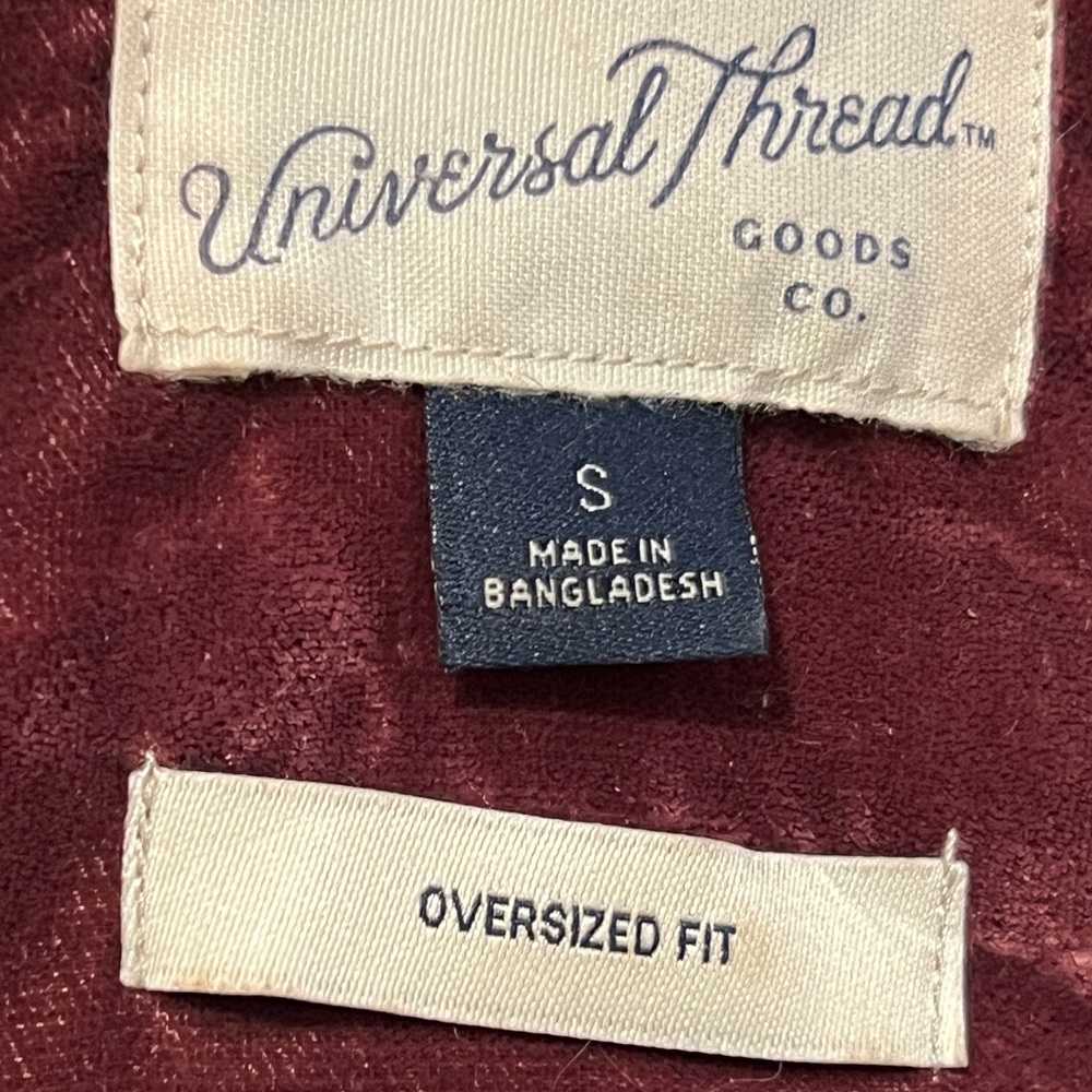 Universal Thread Oversized Velvet Button Down Shi… - image 5